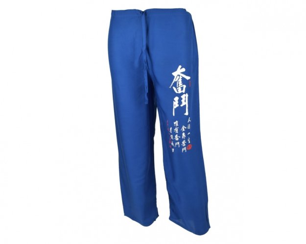 Kalhoty Nippon dlouhé, bavlna, modré, souboj