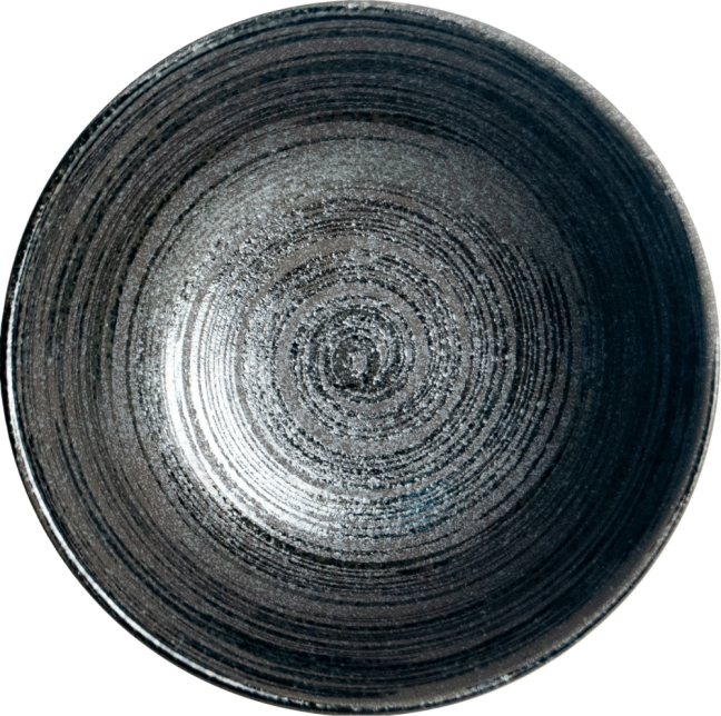 Keramická mísa na ramen Japan Uzu černá 21 cm