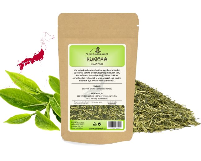 Zelený čaj Japan Kukicha - Gramáž čaje: 50 g