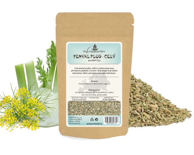 Bylinný čaj Fenykl plod - celý (Foeniculi) - Gramáž čaje: 50 g