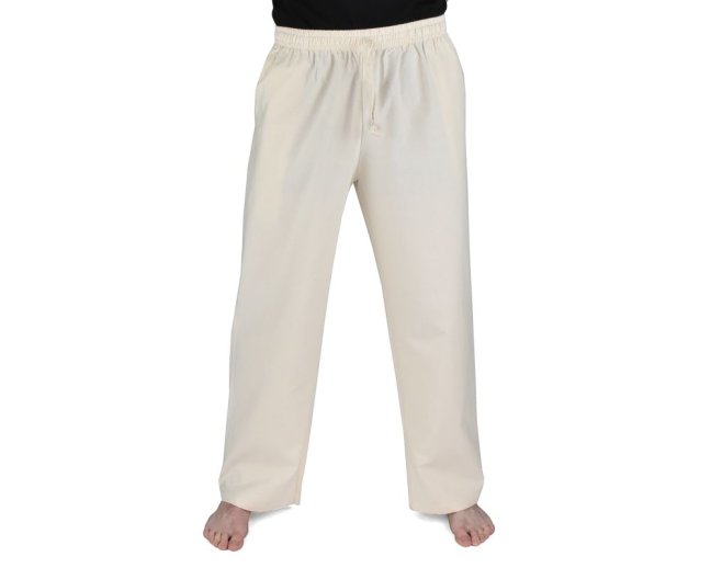 Kalhoty jóga SUMAY, krémové