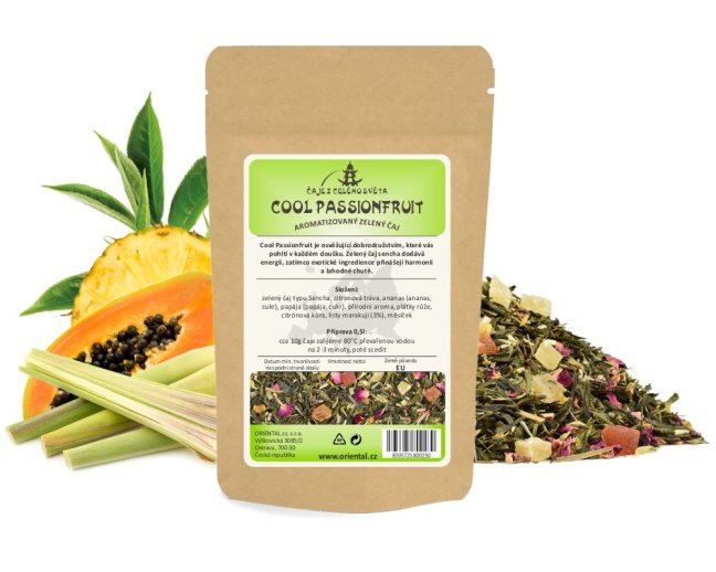 Zelený aromatizovaný čaj Cool Passionfruit