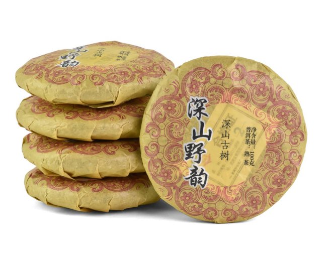 Tmavý čaj China Yunnan Pu-erh Small Ripe Tea Cake 2015