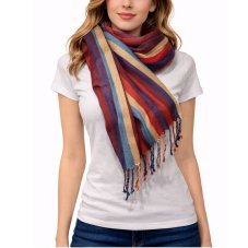Šátek viskóza 200cm x 70cm pruhy multicolor AM