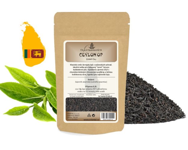 Černý čaj Ceylon OP - Gramáž čaje: 50 g