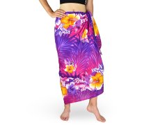 Sarong - Pareo REN, ibišek malý, fialová, II. jakost