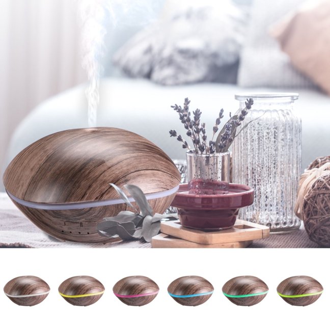 Aroma difuzér Stone šedé dřevo 500ml SIXTOL