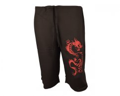 Kalhoty Nippon krátké, bavlna, hnědá, dragon power