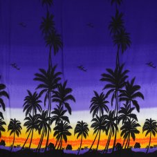 Sarong - Pareo BUN, palmy, fialová