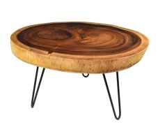 Dřevěný konferenční stolek 87 x 73 cm