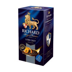Černý aromatizovaný čaj Richard Lord Grey (25 sáčků) 50 g