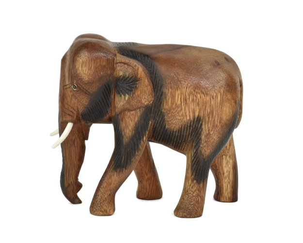 Dřevěná soška Slon 16 cm