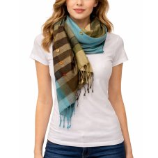 Šátek viskóza 200cm x 70cm pruhy multicolor I