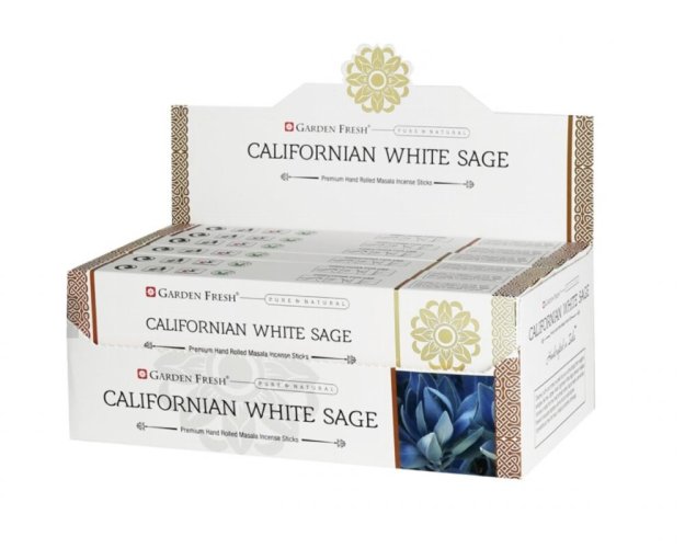 Indické vonné tyčinky Garden Fresh Premium 15 g Kalifornská Bílá šalvěj
