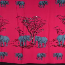 Sarong - Pareo REN, sloni, malinová