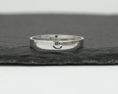 Stříbrný prsten Smajlík