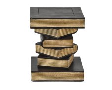 Dřevěný podstavec pod rostliny Black and White Books 31 cm