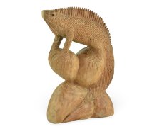 Dřevěná soška Leguán 20 cm - var. A