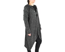 Kardigan PIM, knoflíky s poutkem, šedý