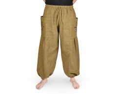 Kalhoty jóga NIRVA , hořčicová