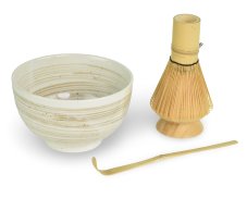 Japonská souprava Matcha set Hakemekobiki
