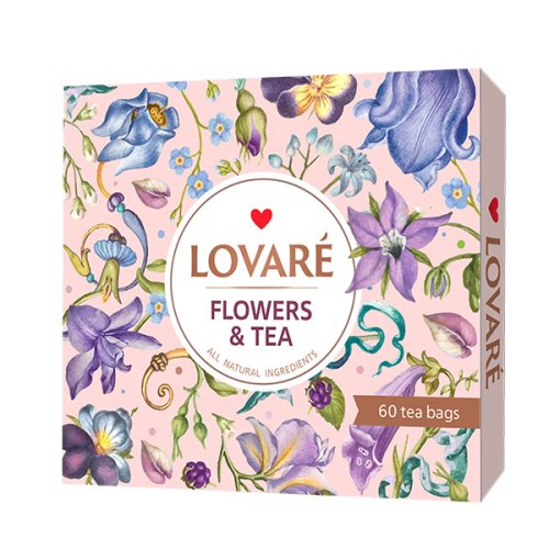 Kolekce čajů Lovaré Portfolio Flowers & Tea Collection (60 sáčků) 102,5 g