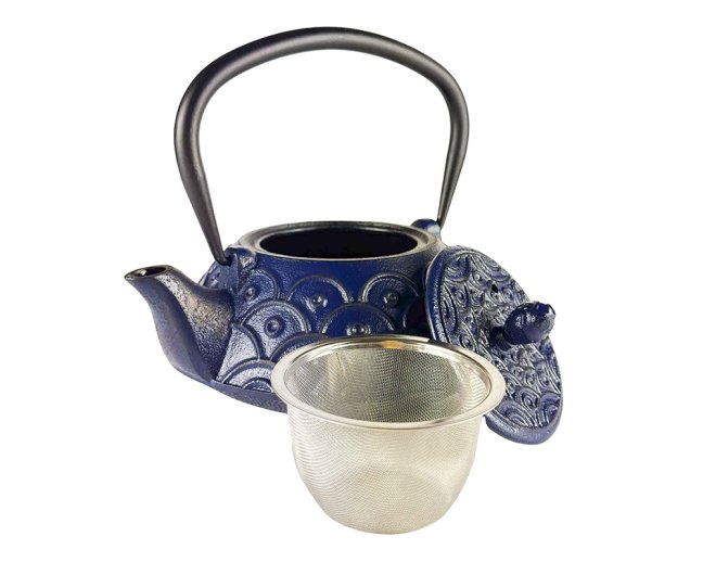 Litinová konvice Seiran modrá 900 ml