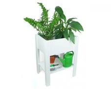 Vysoký truhlík Garden Bed bílý 80 cm