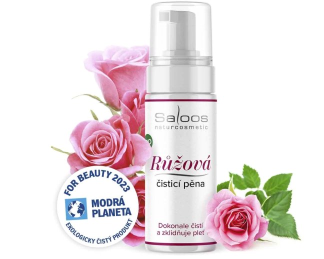 Bio Růžová čisticí pěna na pleť 150 ml
