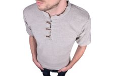 Kurta pánská ANKITA, krátký rukáv, šedá