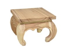 Opiový stoleček 35 x 35 cm natural - II. jakost