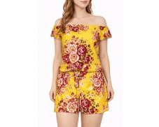 Overal kraťasy TUHINGA, růže, žlutý