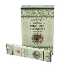 Indické vonné tyčinky Ayurvedic Nag Champa 15 ks