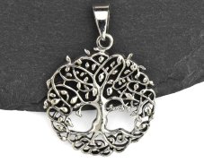 Stříbrný přívěsek medailon Strom života