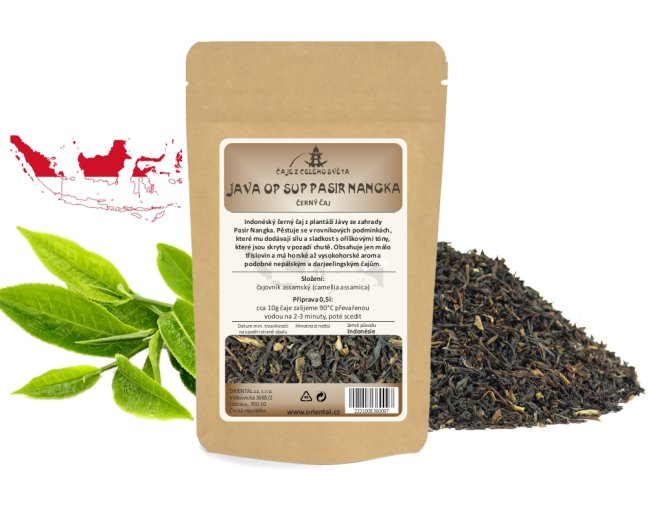 Černý čaj Java OP Sup. Pasir Nangka - Gramáž čaje: 200 g