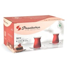 Set tureckých sklenic s podšálky " Irem " 12 ks