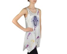 Dámský dlouhý top YOGESA II, krémový, Hamsa