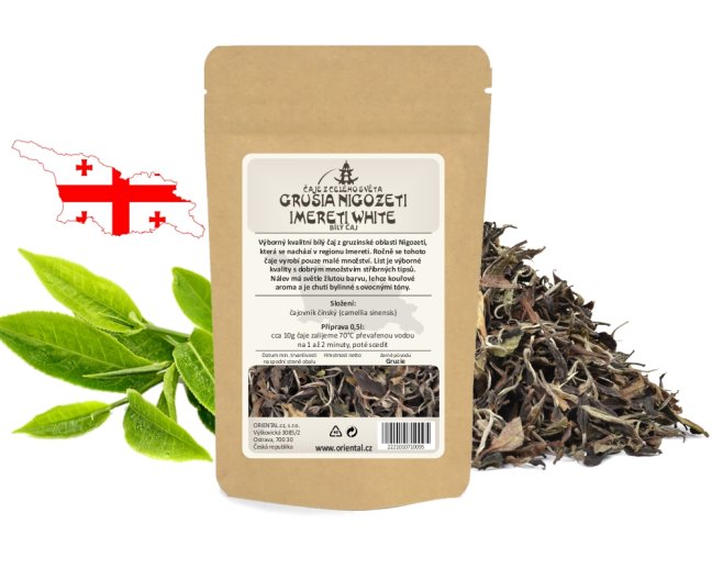 Bílý čaj Grusia Nigozeti Imereti White - Gramáž čaje: 1000 g