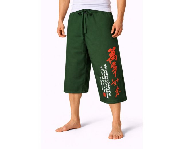 Kalhoty Nippon krátké, bavlna, zelená, be good be happy, vel. XL