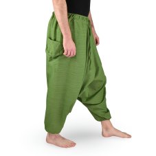 Harémové kalhoty aladin MIN, světle zelená, II. jak
