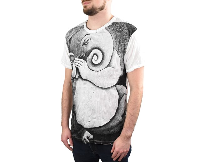 Tričko pánské krátký rukáv, SURE, Ganesh, bílá, vel. XL, II. jakost