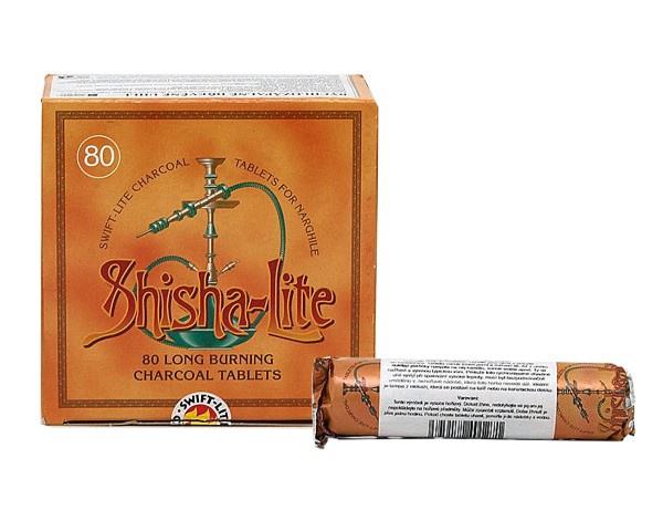 Uhlíky 80 ks Shisha Lite 33 mm KRABICE