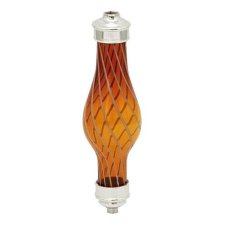 Skleněné tělo Sahara Smoke jantar bílá