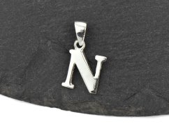 Stříbrný přívěsek Písmeno "N"