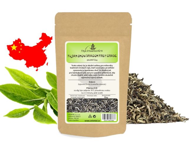 Zelený čaj China Fujian Snow Dragon First grade - 50 g