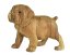 Dřevěná soška Bulldog 18 cm - varianta C