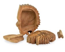 Dřevěná skládací krabička Indián