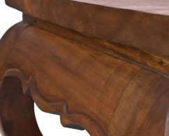 Opiový stolek 45 x 45 cm tmavý - II. jakost
