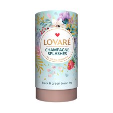 Černý a zelený aromatizovaný čaj Lovaré Champagne Splashes - 80 g