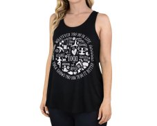 Dámské tílko YOGEE, černé, yoga